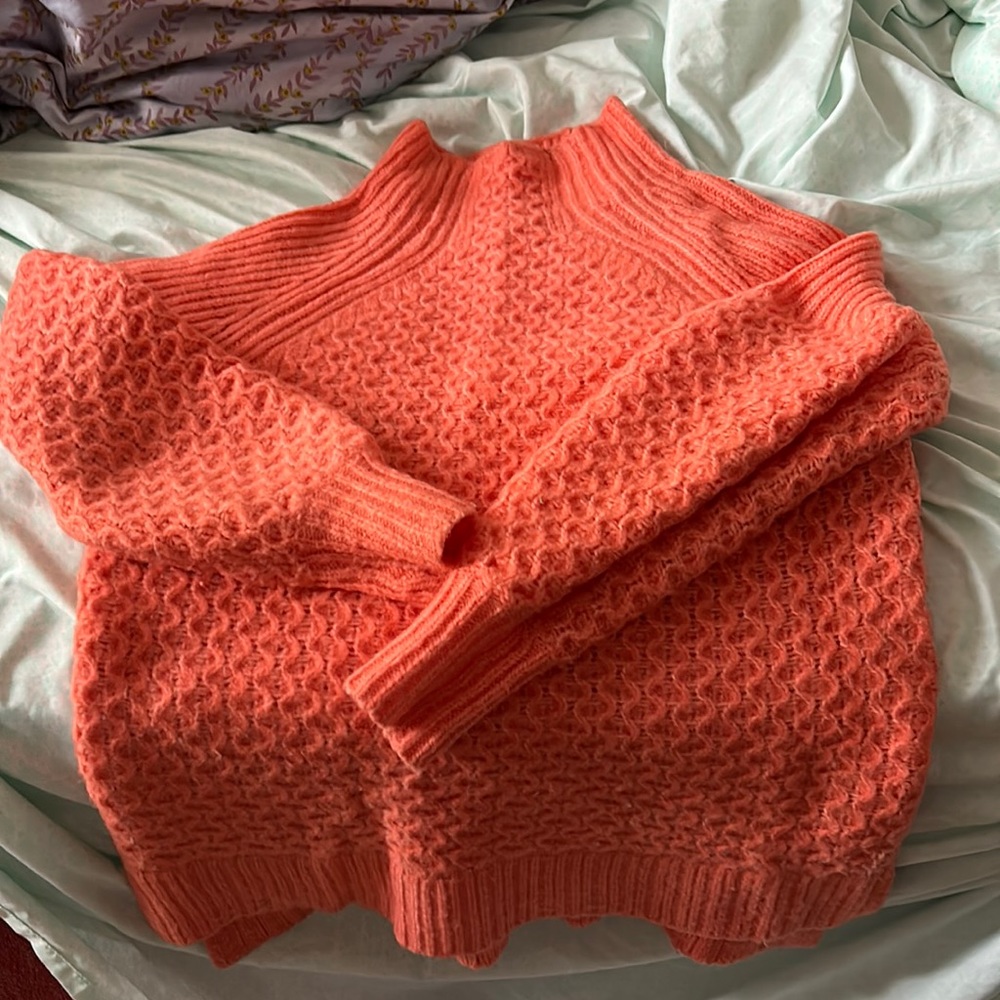 Gorgeous Anthro Coral Sweater XS